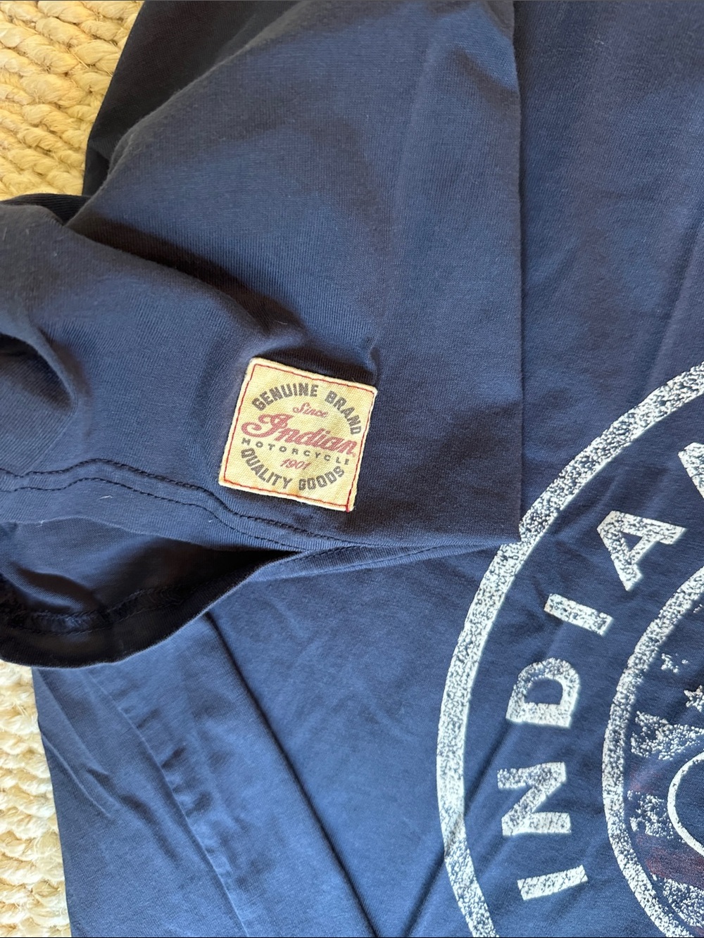 Indian Motorcycle Men's Navy Short-Sleeve Logo Tee - Picture 3 of 5